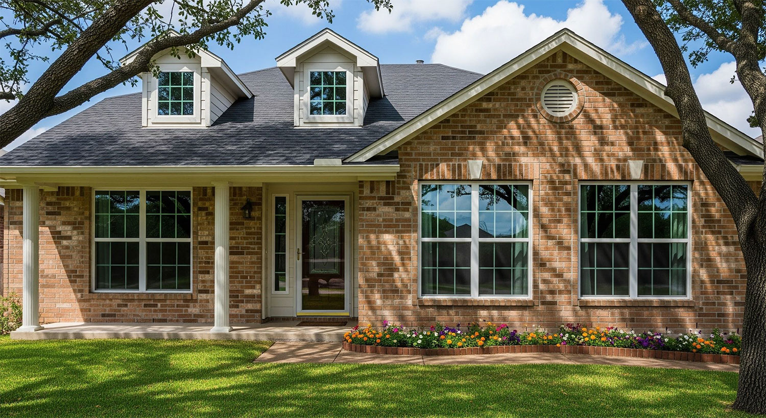 Schertz home after window upgrade from Maverick Windows