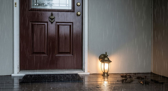 Modern front entry door 