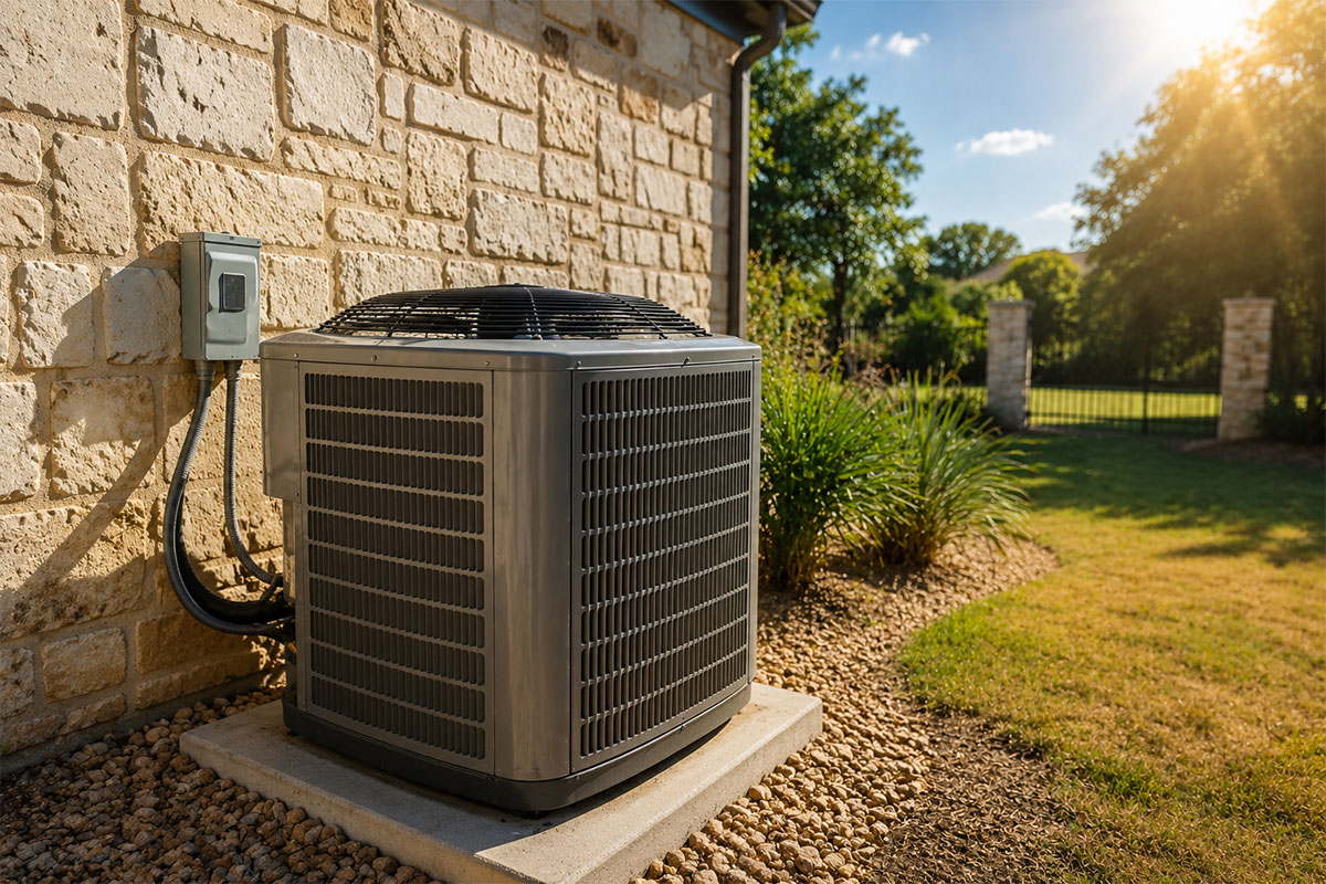 Air conditioning system working harder during extreme summer heat
