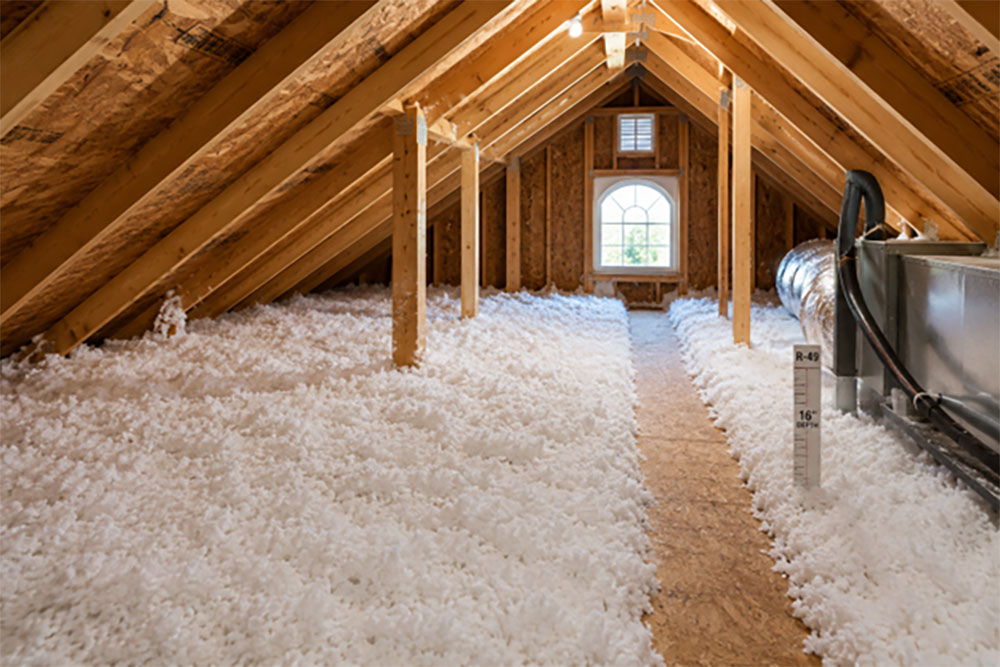 Attic insulation helping a Texas home stay cooler before summer